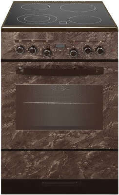 Плита Электрическая Gefest ЭП Н Д 6560-03 0054 коричневый/мрамор стеклокерамика (без крышки)