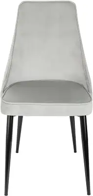 Стул для дома Бюрократ CH-K4 св.серый Holland 09 металл черный на ножках (CH-K4_1/HL09)