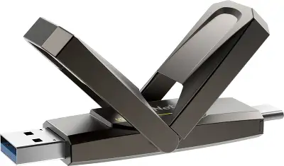 Модуль памяти USB3.2+Type-C Netac US5 256 Гб черный (Solid State Flash Drive) [NT03US5C-256G-32TA]