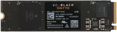Накопитель SSD WD PCIe 4.0 x4 2TB WDS200T3X0E Black SN770 M.2 2280