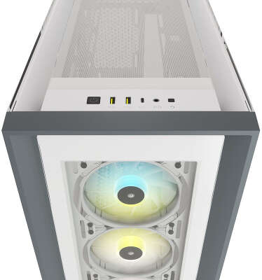 Корпус Corsair iCUE 5000X RGB, белый, ATX, Без БП (CC-9011213-WW)