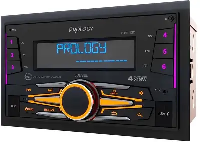 Автомагнитола Prology PRM-120 2DIN 4x140Вт v4.2 AUX DSP 3 ПДУ (PRPRM120)