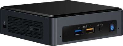 Компьютер Неттоп INTEL NUC BOXNUC8i5BEKPA2 i5 8259U/8/256 SSD/Iris Graphics 655/WF/BT/W10,черный/серый