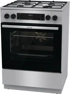 Плита Комбинированная Gorenje GKS6C70XJ нержавеющая сталь (без крышки) реш.сталь