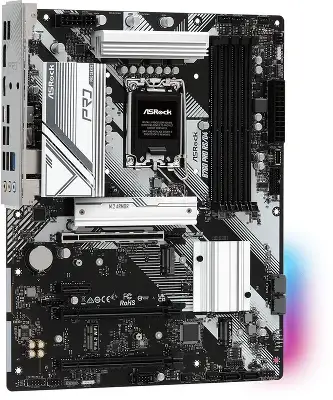 Материнская плата Asrock B760 PRO RS/D4 Soc-1700 Intel B760 4xDDR4 ATX AC`97 8ch(7.1) 2.5Gg RAID+HDMI+DP