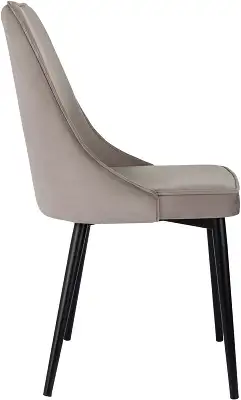 Стул для дома Бюрократ CH-K4_2 комплект 2шт т.бежевый Holland 61 металл черный на ножках (CH-K4_1/HL61_2)