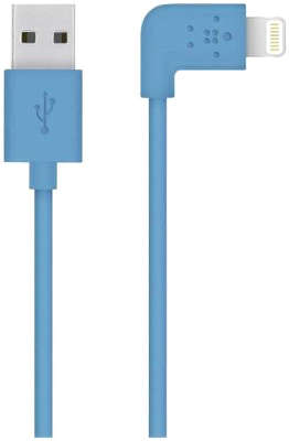 Кабель Belkin Mixit 90° USB to Lightning, 1.2 м, синий [F8J147bt04-BLU]