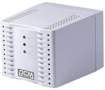 Стабилизатор напряжения Powercom TCA-2000, 2000VA, 1000W, EURO, белый