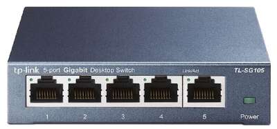 TP-Link TL-SG105 Настольный коммутатор с 5 портами 10/100/1000 Мбит/с