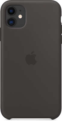 Силиконовый чехол для iPhone 11 Apple Silicone Case, Black [MWVU2ZM/A]