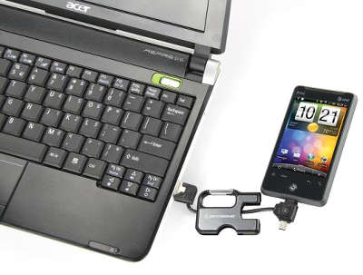Брелок: кабель Scosche ClipSYNK [USBMM3], USB/micro+miniUSB