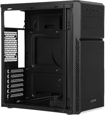 Корпус Digma DC-ATX101-U2, черный, ATX, Без БП (DC-ATX101-U2)