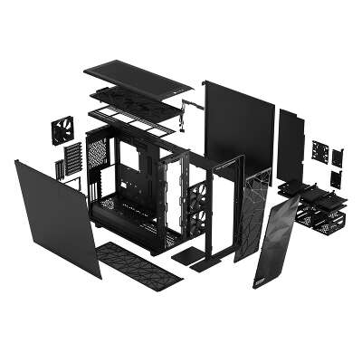 Корпус Fractal Design Meshify 2 XL Dark Tempered Glass, черный, EATX, Без БП (FD-C-MES2X-01)