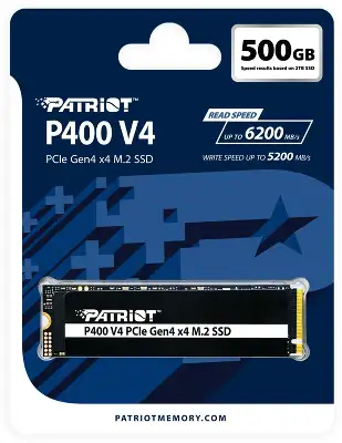 Накопитель SSD Patriot PCIe 4.0 x4 500GB P400VP500GM28H P400 V4 M.2 2280