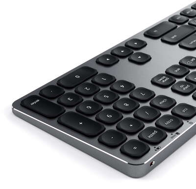 Беспроводная клавиатура Satechi Aluminum Bluetooth Keyboard with Numeric Keypad, Grey [ST-AMBKM-RU]
