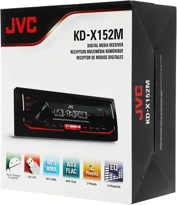 Автомагнитола JVC KD-X152M 1DIN 4x50Вт RDS