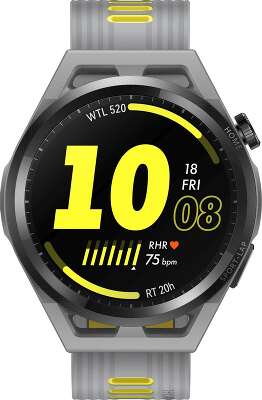 Смарт-часы Huawei Watch GT Runner-B19A 46мм 1.43" AMOLED корп.черный рем.серый разм.брасл.:140-210мм (55028108)