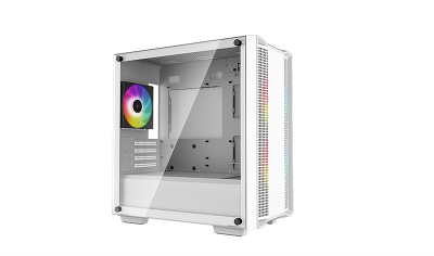 корпус Deepcool CC360 WH ARGB без БП, боковое окно (закаленное стекло), белый, mATX (R-CC360-WHAPM3-G-1)