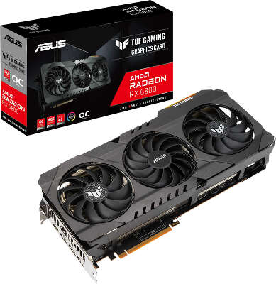 Видеокарта ASUS AMD Radeon RX 6800 TUF Gaming OC 16Gb DDR6 PCI-E HDMI, 3DP