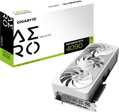 Видеокарта GIGABYTE NVIDIA nVidia GeForce RTX 4090 AERO OC 24Gb DDR6X PCI-E HDMI, 3DP