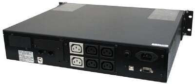 PowerCom King Pro RM KIN-1500AP LCD (2U) ИБП {Line-Interactive, 1500VA/1200W, Rack, 6х С13, Serial+USB, SmartSlot, RS-232} (1152600)