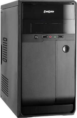 Корпус Exegate [BA-109], 400W, 2*USB2.0, черный mATX