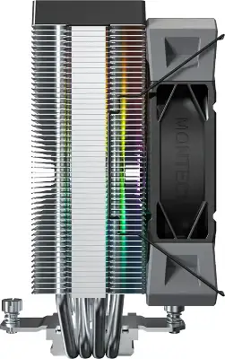 Устройство охлаждения(кулер) Montech NX400 ARGB Soc-AM5/AM4/1200/1700/1851 черный 4-pin 34.17dB Al+Cu 220W 874gr Ret (NX400ARGBBK)