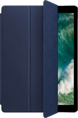Чехол-обложка Apple Leather Smart Cover для iPad Pro 12.9" 2017, Midnight Blue [MPV22ZM/A]