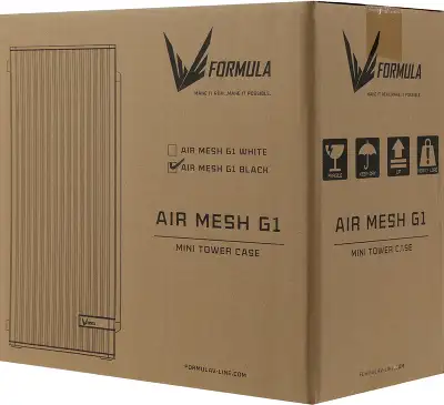 Корпус Formula Air Mesh G1 черный без БП mATX 1x80mm 2xUSB2.0 audio