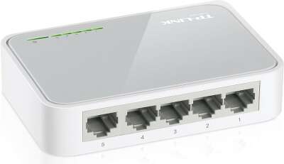 Коммутатор TP-Link TL-SF1005D (L2) 5x100Мбит/с неуправляемый