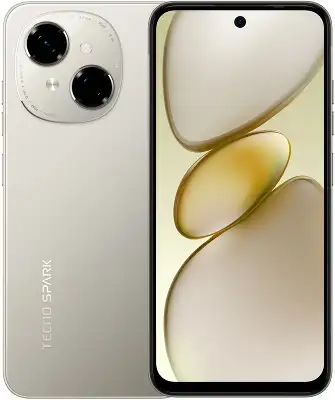 Смартфон Tecno Spark Go 1 64Gb 3Gb золотой моноблок 3G 4G 2Sim 6.67" 720x1600 Android 14 Go 13Mpix 802.11 a/b/g/n/ac GPS GSM900/1800 Protect microSD max1024Gb