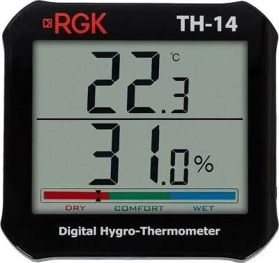 Термогигрометр RGK TH-14 портативный черный (778602)