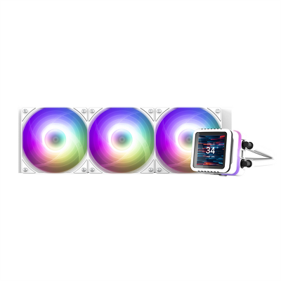 Система водяного охлаждения Zalman CPU Liquid Cooler 360mm, ARGB, LCD Display, white