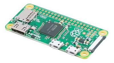 Одноплатный компьютер Raspberry Pi Zero 1GHz single-core CPU, 512MB RAM, Mini HDMI port, Micro USB OTG port, Micro USB power, HAT-compatible 40-pin header, Composite video and reset headers, CSI camera connector (v1.3 only)(MBZ)