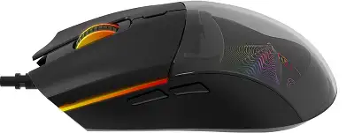 Мышь Оклик 714GM черный оптическая 7200dpi USB 6but (1620717)