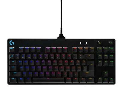 Клавиатура Logitech Gaming keyboard G PRO, Mechanical, RGB, Black, [920-009393]