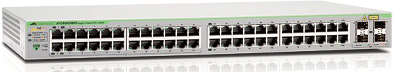 Коммутатор Allied Telesis (AT-GS950/48PS-50) 48-портов 10/100/1000BASE-T PoE+/SFP Websmart, POE, Lead free