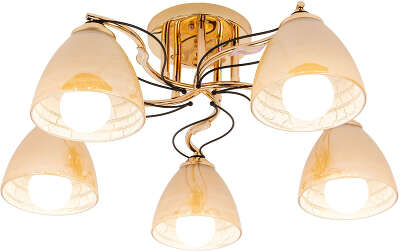 Люстра Hiper Gabriella H011-5 потолоч. золотистый/хром