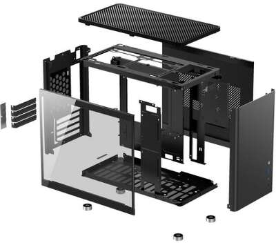 Корпус JONSBO D30, черный, mATX (D30 Black)