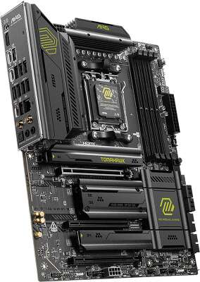 Материнская плата MSI MAG X870E TOMAHAWK WIFI X870E, AM5, 4*DDR5, 3*PCIEx16, 4*M.2, 4*TypeC, 2*USB3.2Gen2, 7*USB3.2Gen1, 8*USB2.0, 4*SATA3.0, 5G, Type-C(DP), HDMI, ATX, RTL