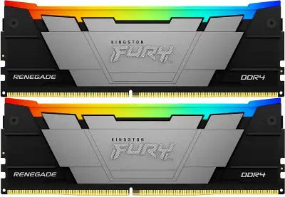 Память DDR4 2x16GB 3200MHz Kingston KF432C16RB12AK2/32 Fury Renegade RGB RTL Gaming PC4-25600 CL16 DIMM 288-pin 1.35В dual rank с радиатором Ret