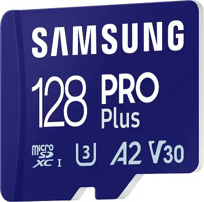 Карта памяти 128 Гб Micro SDXC Samsung PRO Plus Class 10 UHS-I с адаптером [MB-MD128SA]