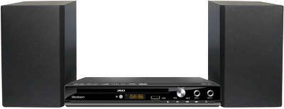 Микросистема Rolsen RMD-120 черный 12Вт/CD/DVD/FM/USB