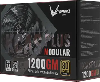 Блок питания Formula ATX 1200W AC KCAS PLUS 1200GM V2 80+ gold (20+4pin) APFC 140mm fan 10xSATA Cab Manag RTL