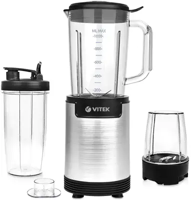 Блендер стационарный Vitek VT-8528 900Вт черный/серебристый