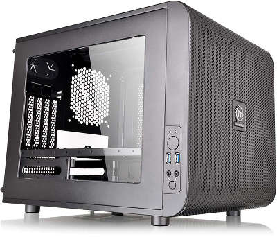 Корпус Thermaltake Core V21 черный w/o PSU mATX 11x120mm 7x140mm 1x200mm 2xUSB3.0