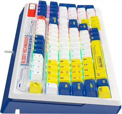 Клавиатура A4Tech B950 механическая синий USB for gamer LED кабель 1.8м