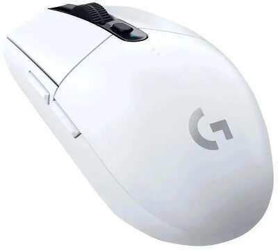 Мышь Logitech Мышь игровая Logitech G304 Lightspeed White белая, 200-12000dpi, беспроводная 2.4GHz, USB приемник LIGHTSPEED™, 6 программируемых кнопок, под обе руки