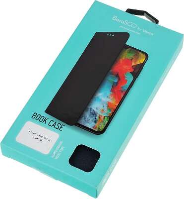 Чехол (флип-кейс) BoraSCO для Xiaomi Redmi 9 синий (39073)