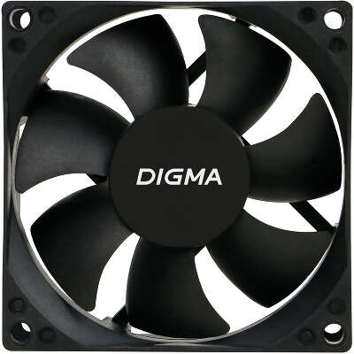 Вентилятор для корпуса Digma DFan-80 80х80x25 черный 3-pin 4-pin (Molex) 23дБ Ret